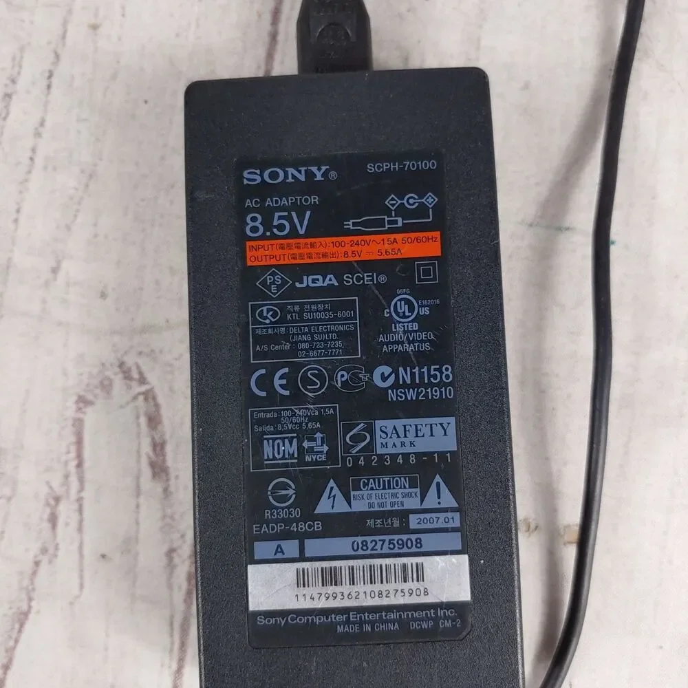 AC Adapter Sony Playstation 2 - SCPH-70100 8.5V 5.65A SCPH-79100 - Original OEM